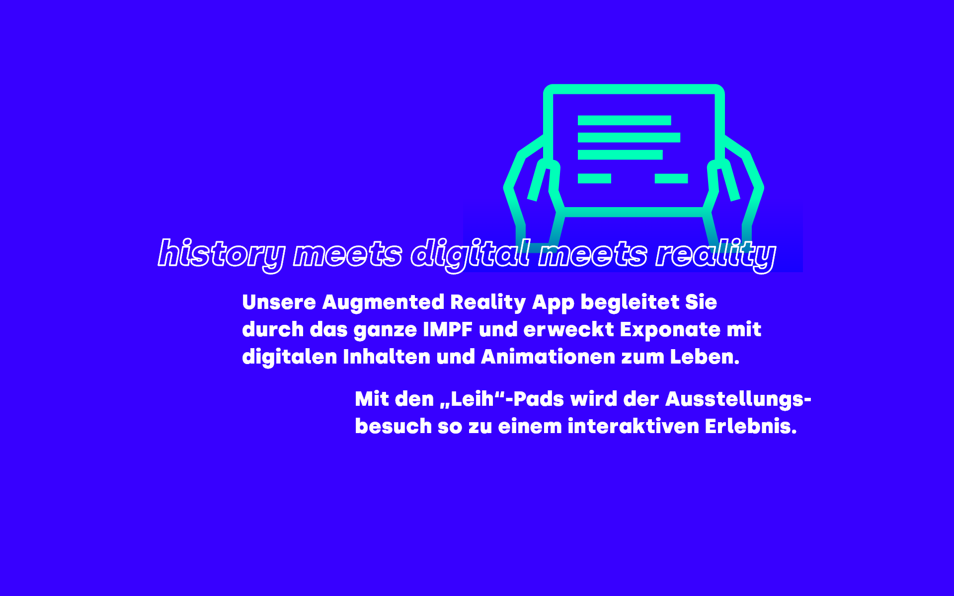 Ausstellung mit Augmented Reality